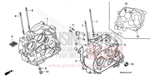 CARTER MOTEUR XR100RW de 1998